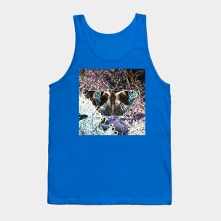 Pixelated Butterfly Tank Top